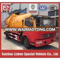 4x2 high pressure flushing and sewer suction truck.vacuum tank truck