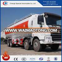 HOWO Bulk Cement transportion tank truck 8X4 Bulk powder carrier vehicles 40tons